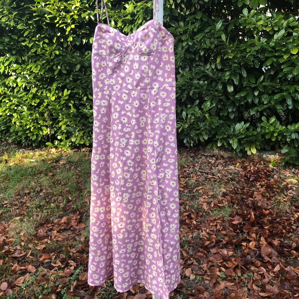 Lilac Midi Dress